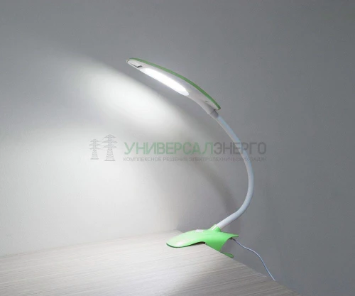 Настольный светодиодный светильник Feron DE1708 5W, зеленый 24186 фото 2
