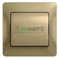 Выключатель 1-кл. СП Glossa 10А IP20 (сх. 1) 10AX в сборе титан SE GSL000412