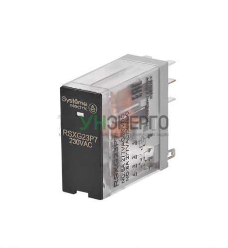 Реле 8А 2перекл. 230В AC LED SE RSXG23P7