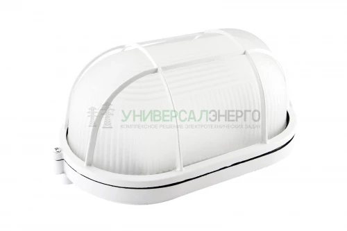 Светильник НПБ1402 белый/овал с реш. 60Вт IP54 TDM