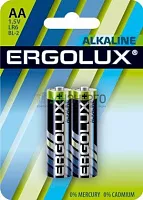 Элемент питания алкалиновый AA/LR6 1.5В Alkaline BL-2 (блист.2шт) Ergolux 11747