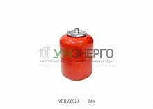 Бак расширительный вертикальный RV 24л красн. (48шт/пал) VALFEX VF.RV.0024