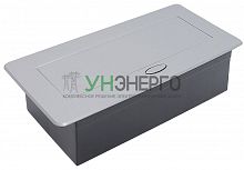Блок розеточный 6мод. с выдвижн. крышкой серебр. PRIMER IEK PM-BR51-06-O-K23