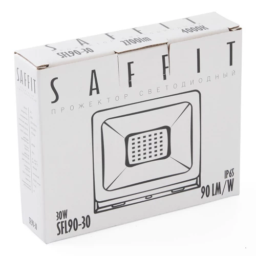 Светодиодный прожектор SAFFIT SFL90-30 IP65 30W 4000K черный 55076 фото 8