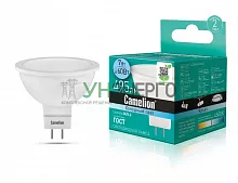 Лампа светодиодная LED7 JCDR/845/GU5.3 7Вт рефлектор матовая 4500К бел. GU5.3 495лм 170-265В Camelion 11657