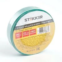 Изоляционная лента STEKKER INTP01315-20 0.13*15 мм. 20 м. зеленая 39903