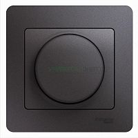Светорегулятор (диммер) Glossa LED RC 630Вт/В.А в сборе графит SchE GSL001337 Светорегулятор (диммер) Glossa LED RC 630Вт/В.А в сборе графит SchE GSL001337