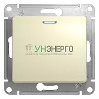 Переключатель проходной 1-кл. СП Glossa 10А IP20 (сх. 6а) 10AX с подсветкой механизм беж. SE GSL000263