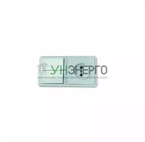 Блок БКВР-038 Бэлла (2-кл. выкл. + розетка) Кунцево 5827