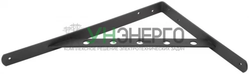 Уголок-кронштейн усиленный 350х250мм черн. КУРС 66110 фото 4