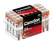 Элемент питания алкалиновый AA/LR6 1.5В Plus Alkaline LR6-PB24 (уп.24шт) Camelion 6752