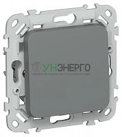 Выключатель 1-кл. СП FLITE ВС11-1-0-ФлМА 10А механизм мокрый асфальт IEK FI-V10-0-10-1-K80