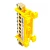 Шина "PE" на изоляторе STEKKER 6*9 тип "стойка" на DIN-рейку 10 выводов, желтый, LD556-69-10 49563