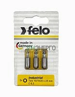 Бита TX10/TX15/TX20 25мм Industrial (блист.3шт) FELO 02693116 Бита TX10/TX15/TX20 25мм Industrial (блист.3шт) FELO 02693116