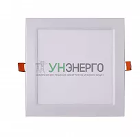 Светильник светодиодный PPL-S WH 15Вт 6500К IP40 190мм ДВО встраив. ультратонкий квадрат JazzWay 5008403A Светильник светодиодный PPL-S WH 15Вт 6500К IP40 190мм ДВО встраив. ультратонкий квадрат JazzWay 5008403A