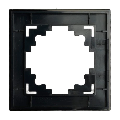 Рамка 1-местная, стекло, STEKKER GFR00-7001-05М, серия Катрин, черный матовый 49600 фото 3