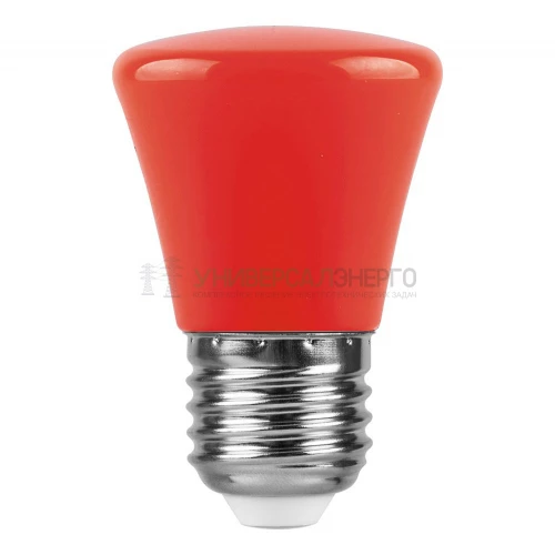 Лампа светодиодная Feron LB-372 Колокольчик E27 1W красный 25911 фото 2