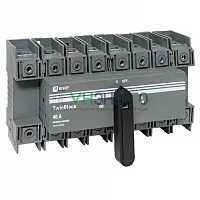 Рубильник 4п 40А реверсивный с рукояткой для прямой установки TwinBlock EKF tb-s-40-4p-rev Рубильник 4п 40А реверсивный с рукояткой для прямой установки TwinBlock EKF tb-s-40-4p-rev
