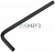 Ключ шестигранный CrV 3мм FIT 64103