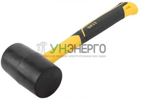 Киянка 65мм 680г фибергласовая ручка резинов. FIT 45514 фото 2