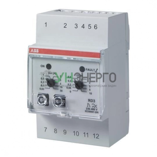 Реле дифференциального тока RD3 ABB 2CSJ201001R0002