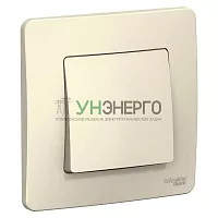 Выключатель 1-кл. СП Blanca 6А IP20 (сх. 1) 250В молочн. SE BLNVS006102