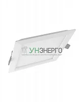 Светильник светодиодный DOWNLIGHT SLIM SQUARE тонкий ДВО 18Вт 4000К 1530лм IP20 230В квадр. бел. LEDVANCE 4058075079359