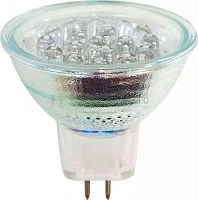 Лампа светодиодная, 18LED(2W) 230V G5.3 4000K, JCDR-18LED 25081