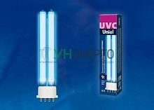 Лампа люминесцентная ультрафиолетовая бактерицидная ESL-PL-9/UVCB/2G7/CL спектр UVC 254нм картон Uniel UL-00004683 Лампа люминесцентная ультрафиолетовая бактерицидная ESL-PL-9/UVCB/2G7/CL спектр UVC 254нм картон Uniel UL-00004683