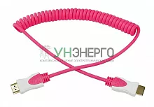 Шнур HDMI - HDMI 2м роз. витой Rexant 17-7026