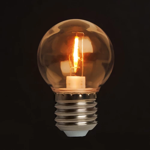Лампа светодиодная Feron LB-383 Шарик прозрачный E27 2W оранжевый 48932 фото 2