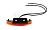 Фонарь габаритный боковой овальный оранжевый [светодиод] 12V/24V WAS 308Z