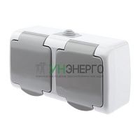 Розетка 2-м ОП 16А 250В 2P+E Schuko IP54 с заземл. Atlantic сер. 5-203-03 Intro Б0051060 Розетка 2-м ОП 16А 250В 2P+E Schuko IP54 с заземл. Atlantic сер. 5-203-03 Intro Б0051060