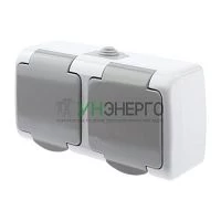 Розетка 2-м ОП 16А 250В 2P+E Schuko IP54 с заземл. Atlantic сер. 5-203-03 Intro Б0051060 Розетка 2-м ОП 16А 250В 2P+E Schuko IP54 с заземл. Atlantic сер. 5-203-03 Intro Б0051060