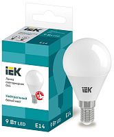 Лампа светодиодная ECO G45 9Вт шар 4000К E14 230В IEK LLE-G45-9-230-40-E14