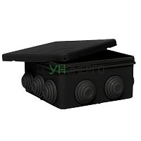 Коробка распределительная КМР-030-014 100х100х50 IP55 с крышкой 10 мембранных вводов черн. EKF plc-kmr2-030-014-b