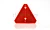 Светоотражатель красный треугольный с отверстиями WAS 839