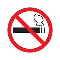Наклейка курить запрещено 200х200мм Rexant 56-0035