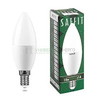 Лампа светодиодная SAFFIT SBC3715 Свеча E14 15W 4000K 55204