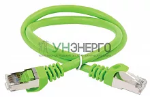 Патч-корд кат.6А S/FTP LSZH 3м зеленый ITK PC02-C6ASL-3M