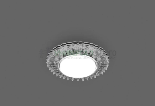 Светильник встраиваемый с белой LED подсветкой Feron CD4025 потолочный GX53 без лампы прозрачный 29539 фото 3