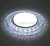 Светильник встраиваемый с белой LED подсветкой Feron CD4020 потолочный GX53 без лампы прозрачный 41293
