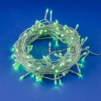 Гирлянда LED ULD-S1000-100/DTA GREEN IP20 10м 100 диодов зел. свет провод прозр. Uniel UL-00007198