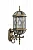 Светильник садово-парковый Feron PL130 шестигранный на стену вверх 60W E27 230V, черное золото 11334