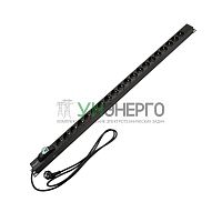Блок распределения питания PDU 20 розеток СЕЕ 7/4 Schuko 16А автомат защиты вилка СЕЕ 7/7 вертикал. шнур 2м корпус алюм. Rexant 04-0201-2 Блок распределения питания PDU 20 розеток СЕЕ 7/4 Schuko 16А автомат защиты вилка СЕЕ 7/7 вертикал. шнур 2м корпус алюм. Rexant 04-0201-2