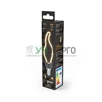 Лампа светодиодная филаментная Black Filament 4Вт контурная Artline свеча матовая 2700К тепл. бел. E14 330лм GAUSS 1000801104 Лампа светодиодная филаментная Black Filament 4Вт контурная Artline свеча матовая 2700К тепл. бел. E14 330лм GAUSS 1000801104
