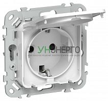 Розетка СП FLITE РСшкр11-1-44-ФлБ 16А IP44 с заземл. с защ. шторками и крышкой безвинтовое крепление механизм бел. IEK FI-R16-16-1-44-K01 Розетка СП FLITE РСшкр11-1-44-ФлБ 16А IP44 с заземл. с защ. шторками и крышкой безвинтовое крепление механизм бел. IEK FI-R16-16-1-44-K01
