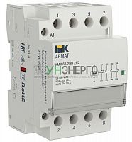 Контактор модульный KMR 63А 230В AC 2НО 2НЗ ARMAT IEK AR-KMR10-063-22-230 Контактор модульный KMR 63А 230В AC 2НО 2НЗ ARMAT IEK AR-KMR10-063-22-230