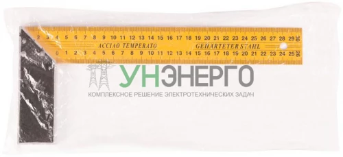 Угольник столярный двусторонняя шкала 300мм MOS 19373М фото 2