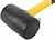 Киянка 60мм 450г фибергласовая ручка резинов. FIT 45513